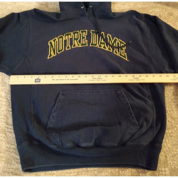 Steve & Barrys Notre Dame Fighting Irish Football Hoodie Sweatshirt Large - Picture 6 of 13
